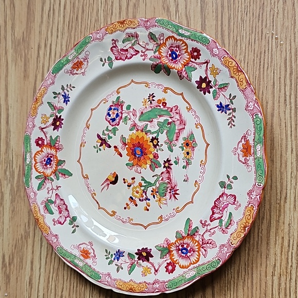 Vintage Masons Mikado pattern Antique 1920s hand Painted pottery plate decor - Picture 7 of 7